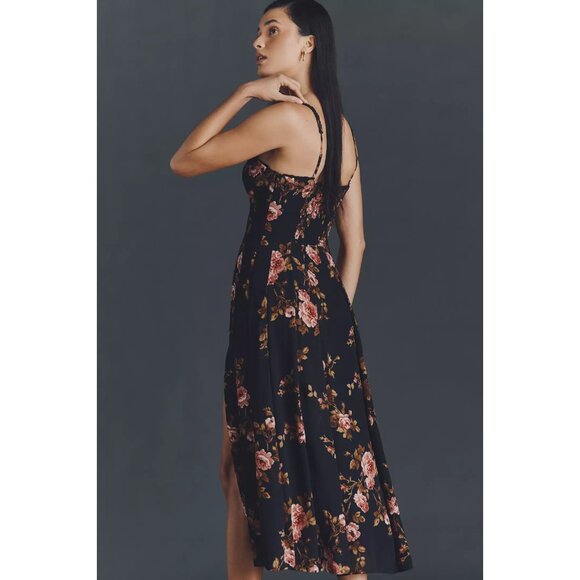 New Reformation Women's Katara Midi Dress Size 4 Ballad Floral Pattern - Picture 8 of 8